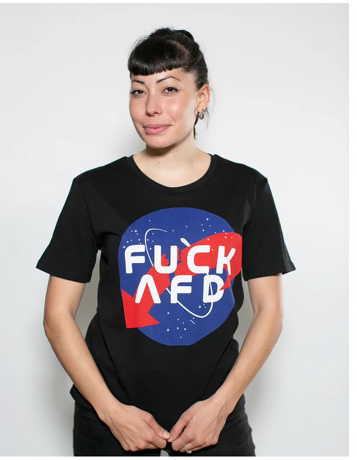 FCK AFD Nasa - Kein Bock auf Nazis - T-Shirt - Black