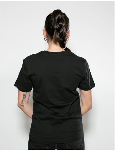 Roter Stern Leipzig - T-Shirt - Logo Stick - Black - @ No Borders