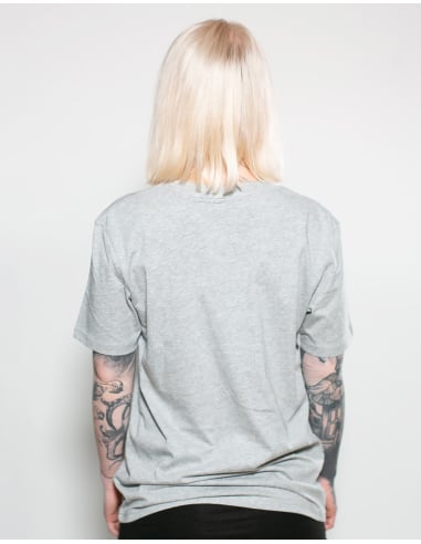 Roter Stern Leipzig - T-Shirt - Logo Stick - Grey - @ No Borders