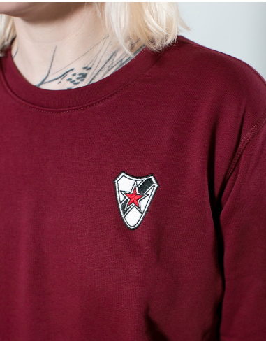 Roter Stern Leipzig - Sweater - Logo Stick - Burgundy - @ No Borders