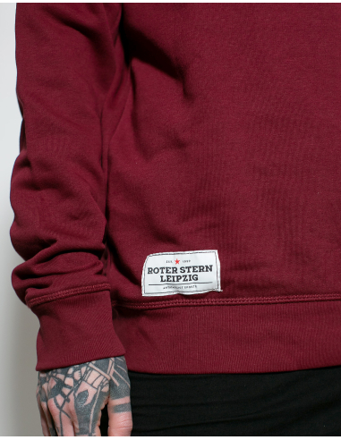 Roter Stern Leipzig - Sweater - Logo Stick - Burgundy - @ No Borders