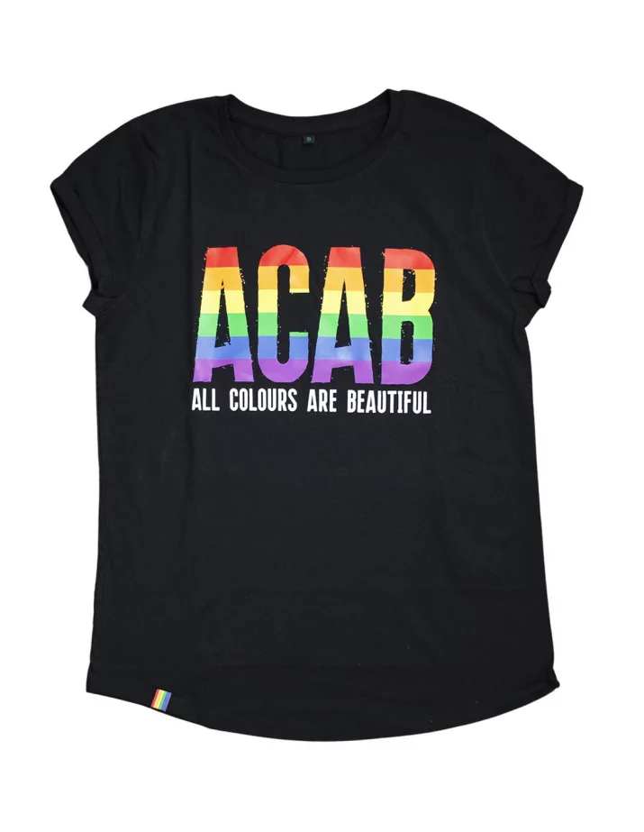 ACAB - All Colours Are Beautiful - No Borders - T-Shirt