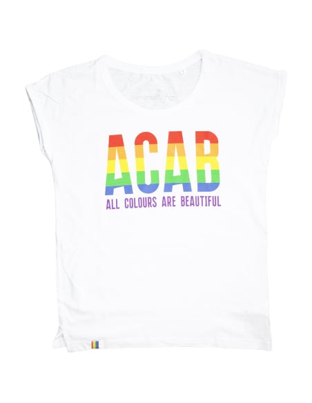 ACAB - All Colours Are Beautiful - No Borders - T-Shirt