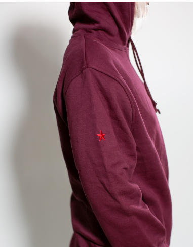 Mob Action Classic - Hoodie - Burgundy/White - @ No Borders