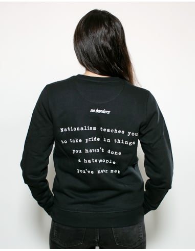 Nationalism sucks - No Borders - Sweater - Black - @ No Borders