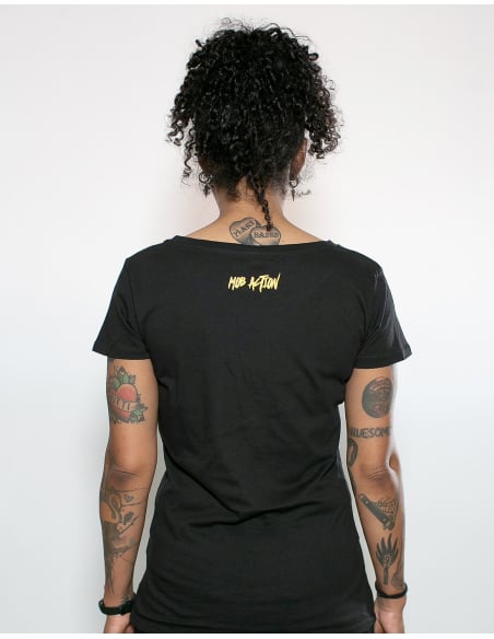 Defend Rojava - Mob Action - T-Shirt tailliert - Black