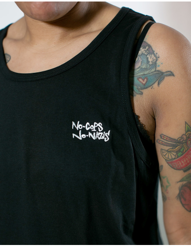 No Cops No Nazis - Mob Action - Tanktop - Black - @ No Borders
