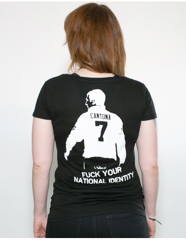 Roter Stern Leipzig - T-Shirt fitted - Cantona - Black - @ No Borders