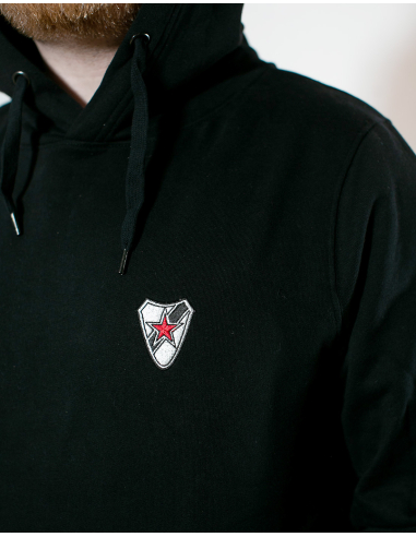 Roter Stern Leipzig - Hoodie - Logo Stick - Black - @ No Borders