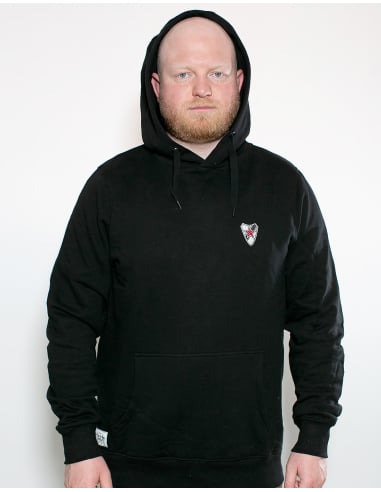 Roter Stern Leipzig - Hoodie - Logo Stick - Black - @ No Borders