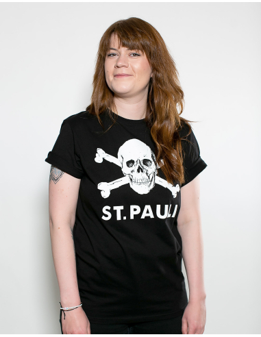 St. Pauli - T-Shirt - Skull I - Black - @ No Borders