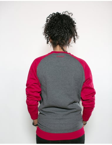 Kein Mensch ist illegal - No Borders - Sweater - Grey/Red - @ No Borders