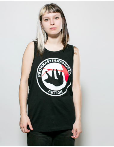 Prokrastinatorische Aktion - No Borders - Tanktop - Black - @ No Borders
