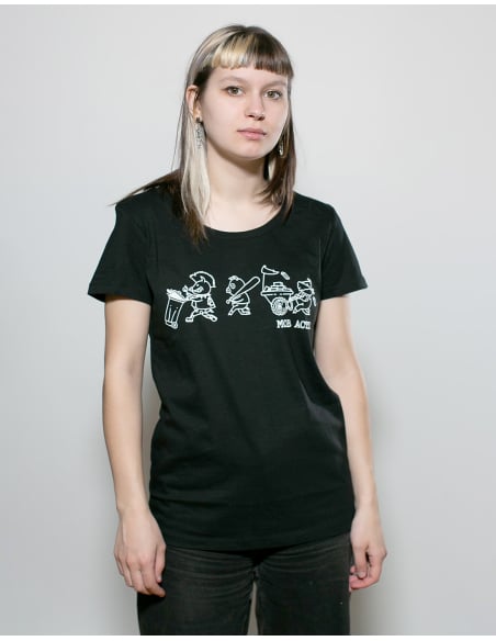 Riot Pigs - Mob Action - T- Shirt tailliert - Black