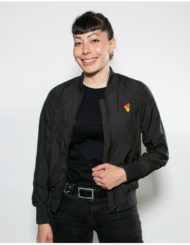 No Borders Cockatoo - Light Bomber Jacket fitted - Black