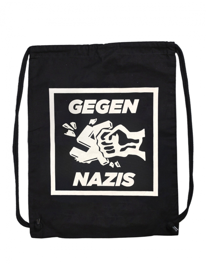 Gegen Nazis - Turnbeutel - Black