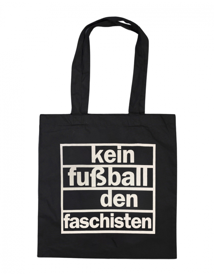 Kein Fußball den Faschisten - Tote Bag - Black