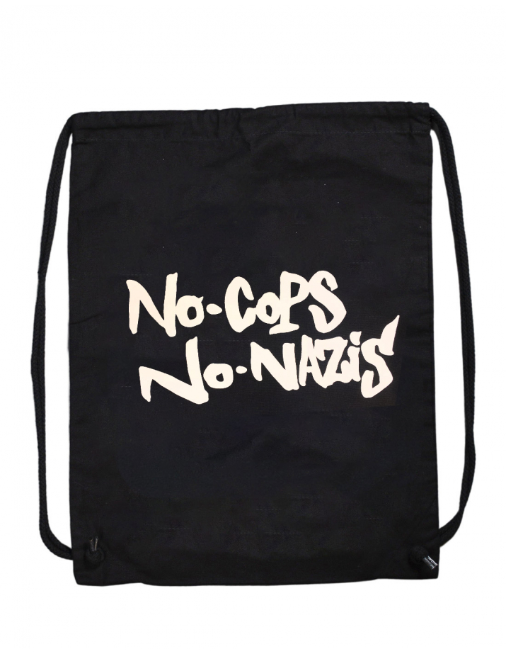 No Cops No Nazis - Gymsac - Black