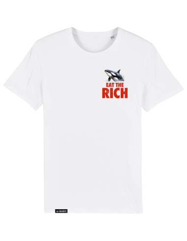 Eat the Rich - No Borders - T-Shirt - White - @ No Borders