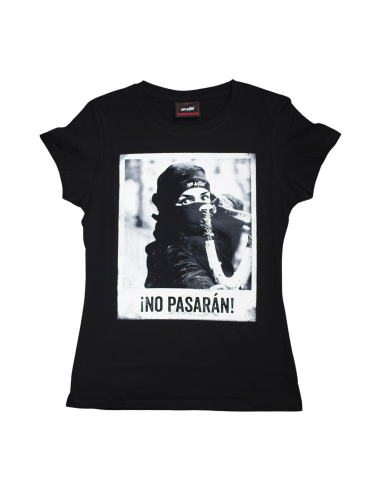 No Pasaran - Mob Action - T-Shirt fitted - Black - @ No Borders
