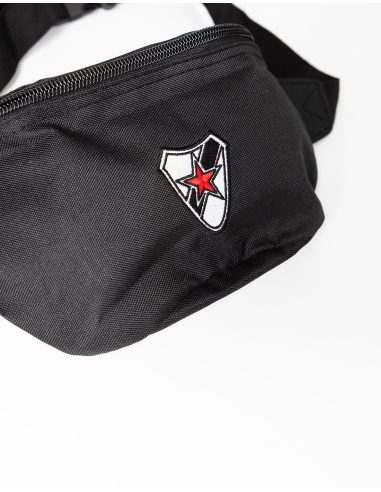 Roter Stern Leipzig - Hipbag - Logo Stick - Black Order RSL Hip Bags here!Color: Black High quality embroidered RSL logo Material: 100% Polyester Dimensions: 23 x7,5x 13,5 cm No Borders