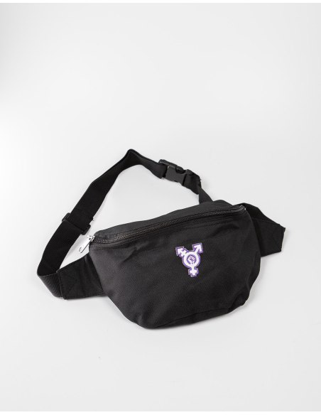 LGBTQ II - No Borders - Hipbag - Black