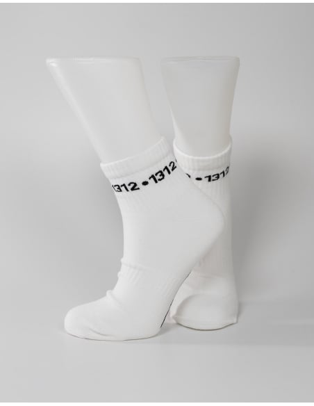 1312 - Sixblox - Quarter Socken - White - Circle