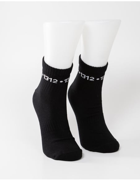 1312 - Sixblox - Quarter Socks - Black - Circle