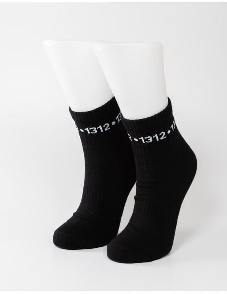 1312 - Sixblox - Quarter Socks - Black - Circle
