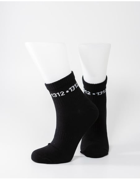1312 - Sixblox - Quarter Socks - Black - Circle