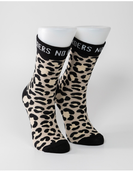 Leo - No Borders - Socks - Animal Print