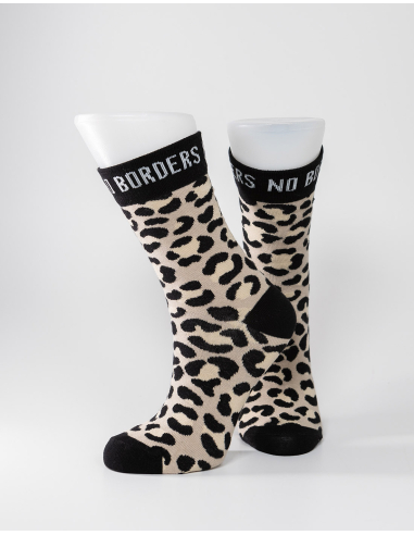 Leo - No Borders - Socks - Animal Print - @ No Borders