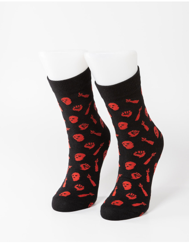 Riot - Mob Action - Socks - Black/Red - @ No Borders