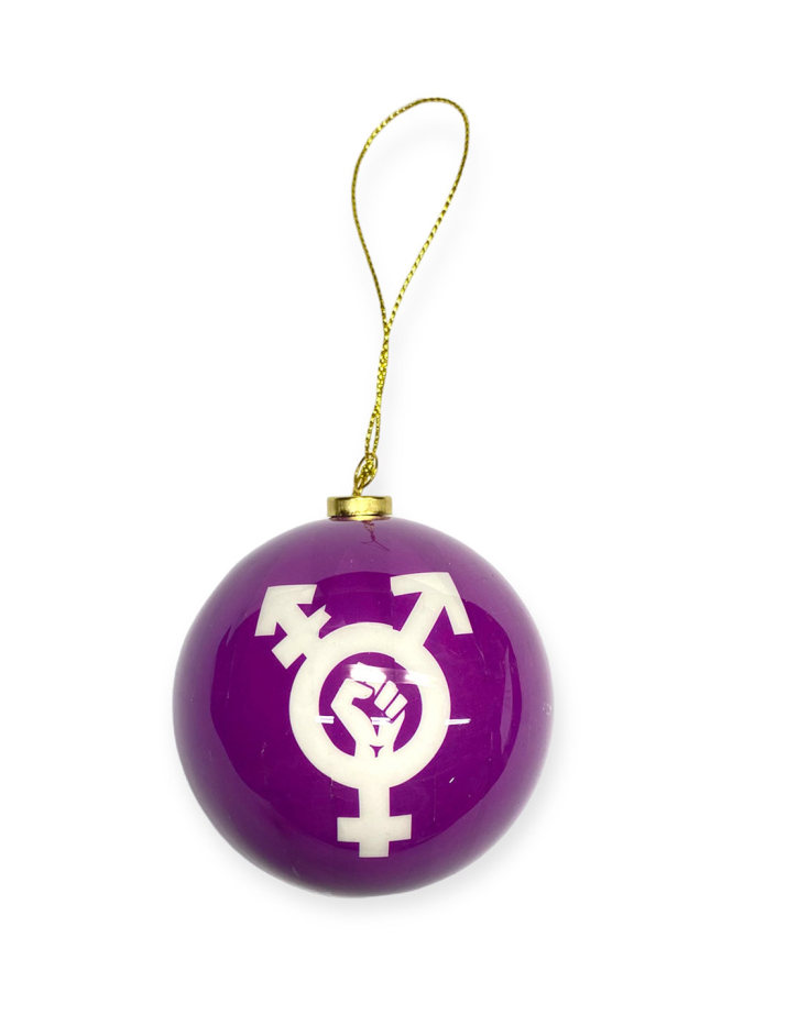 LGBTQ - Weihnachtsbaumkugel - Purple