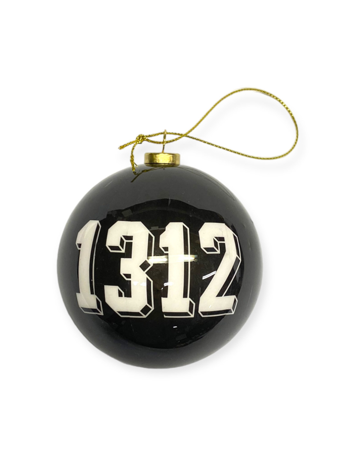 1312 - Weihnachtsbaumkugel - Black