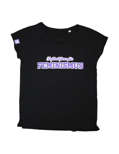 Fußballfans für Feminismus - No Borders - T-Shirt fitted - Black - @ No Borders