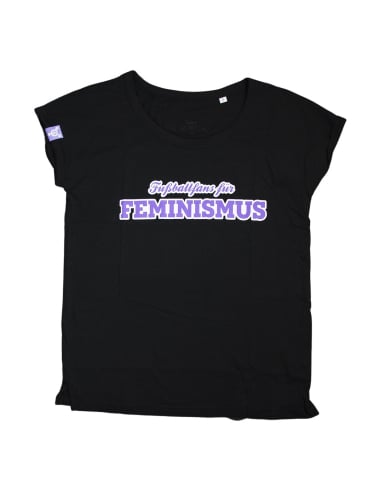 Fußballfans für Feminismus - No Borders - T-Shirt tailliert - Black - @ No Borders
