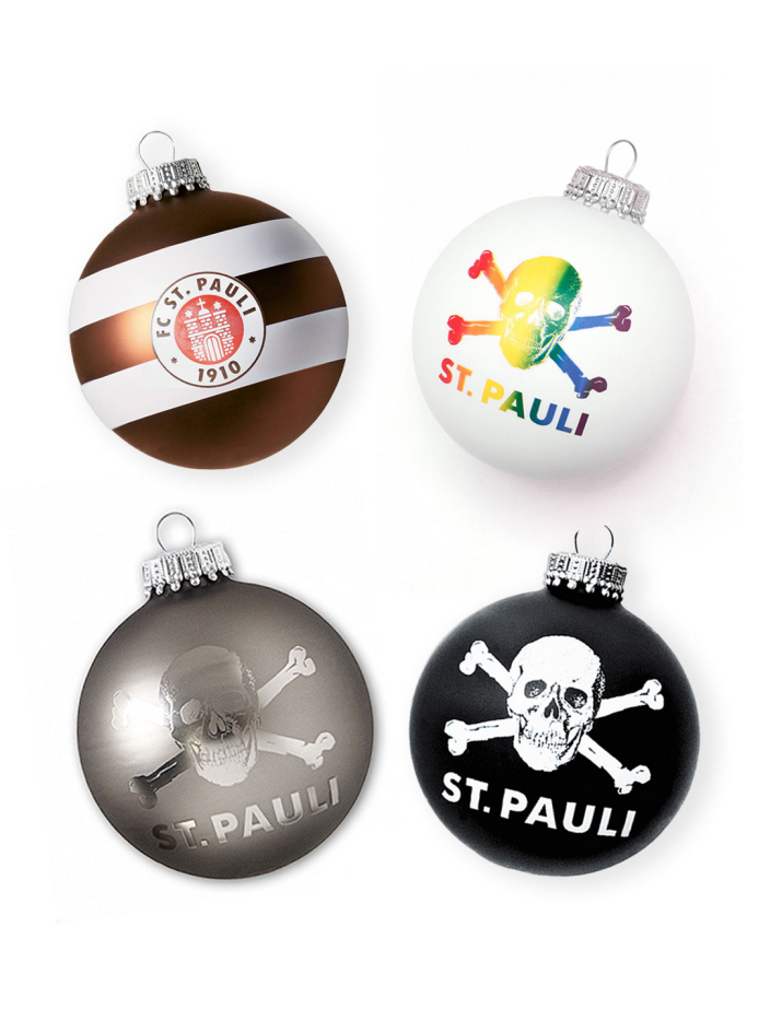 St. Pauli - Christmas Balls - Set of 4 - Mixed