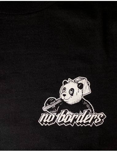Panda - No Borders - T-Shirt - Black - @ No Borders