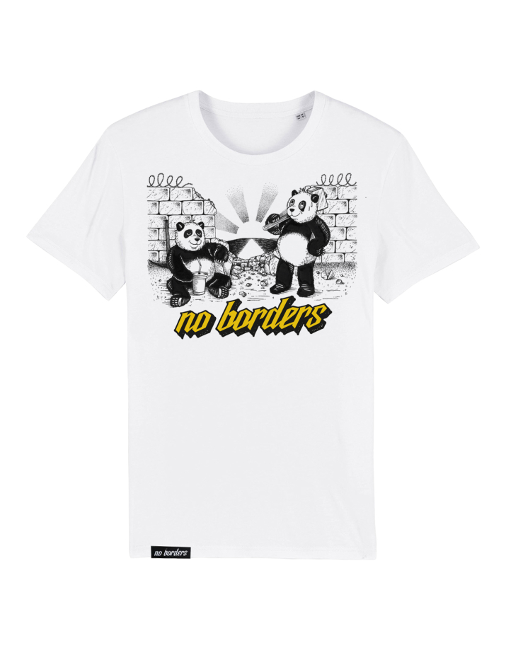 Panda - No Borders - T-Shirt - White