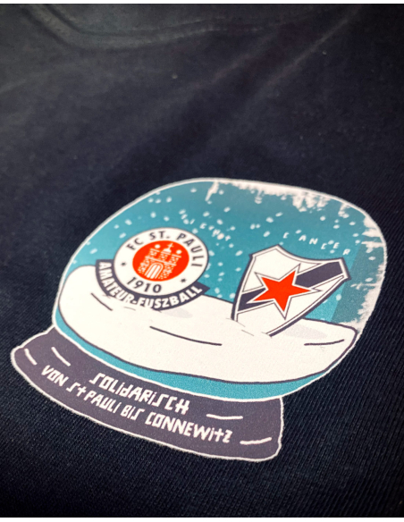 Roter Stern Leipzig - St. Pauli - Soli-Shirt - Black