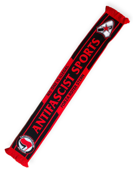 Roter Stern Leipzig - Scarf - Antifascist Sports - Red/Black Roter Stern Leipzig - Scarf - Antifascist Sports - Red/Black