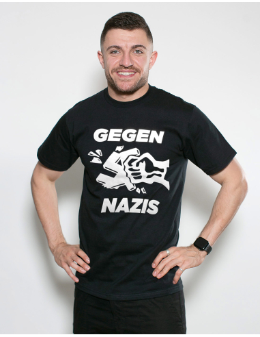 Gegen Nazis - No Borders - T-Shit - Black