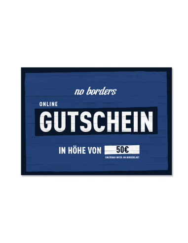 50 € - No Borders - Geschenkgutschein