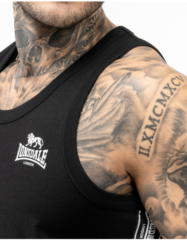 Lonsdale - Tanktop - Clousta - Black - @ No Borders
