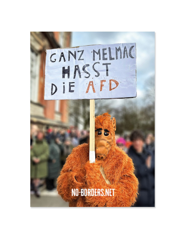 Ganz Melmac hasst die AfD - Sticker