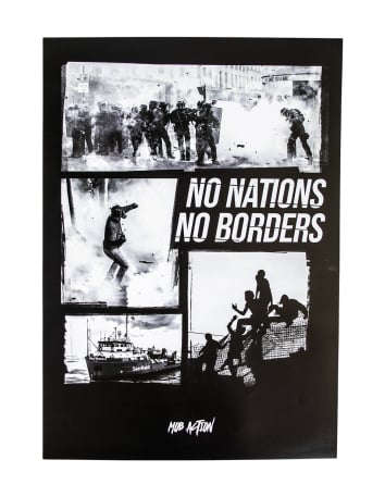 No Borders No Nations - Patch - Black/Gold - @ No Borders
