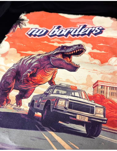 1312 Dino - No Borders - T-Shirt - Black - @ No Borders