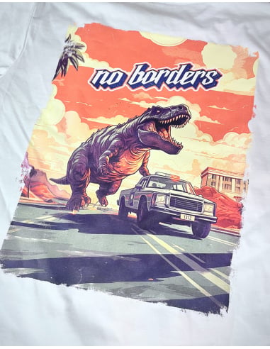 1312 Dino - No Borders - T-Shirt - White - @ No Borders