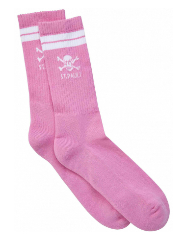 St. Pauli - Socken - Totenkopf - Pink